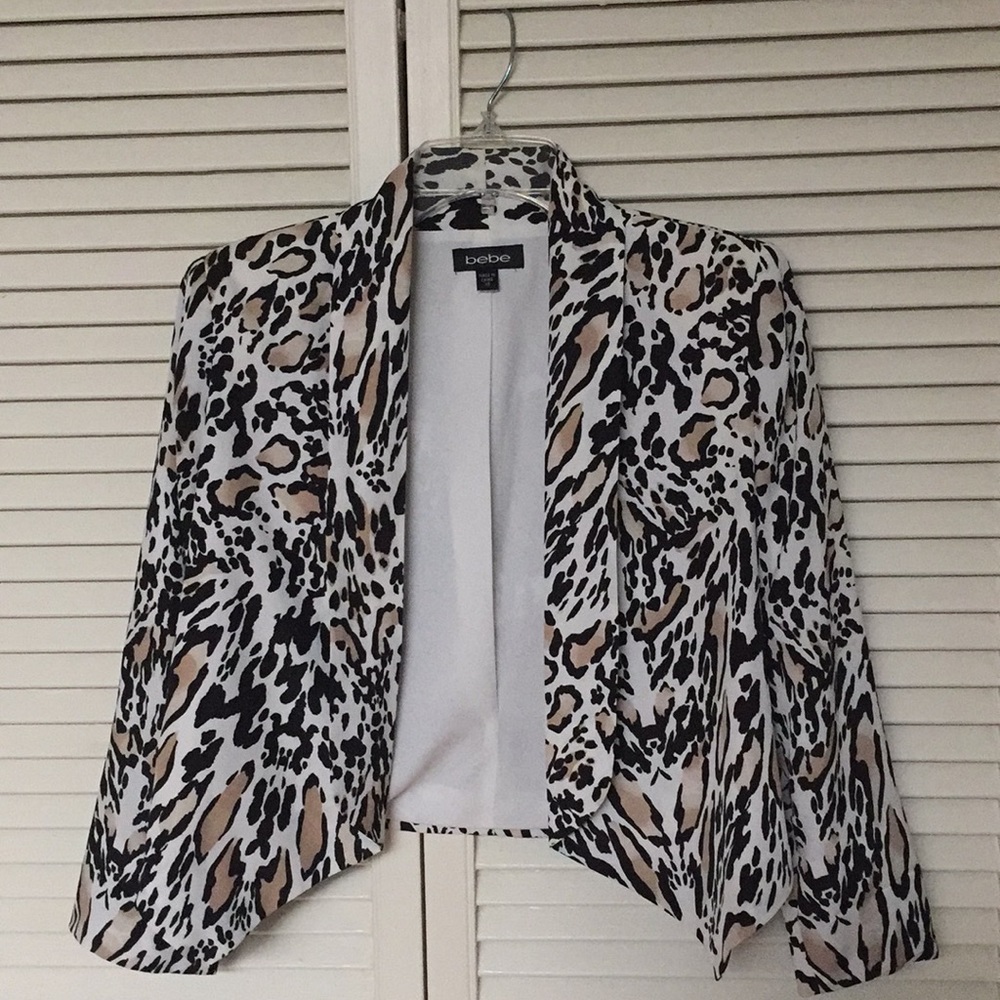 BeBe Leopard print blazer
